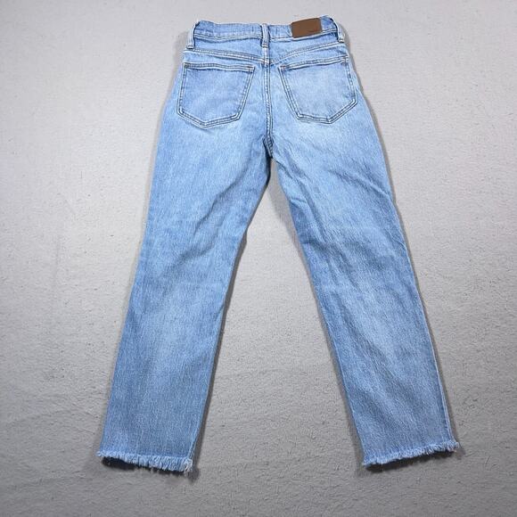 Madewell The Perfect Vintage Jean Women 26 Distressed Crop High Rise‎ Raw Hem - Picture 10 of 11